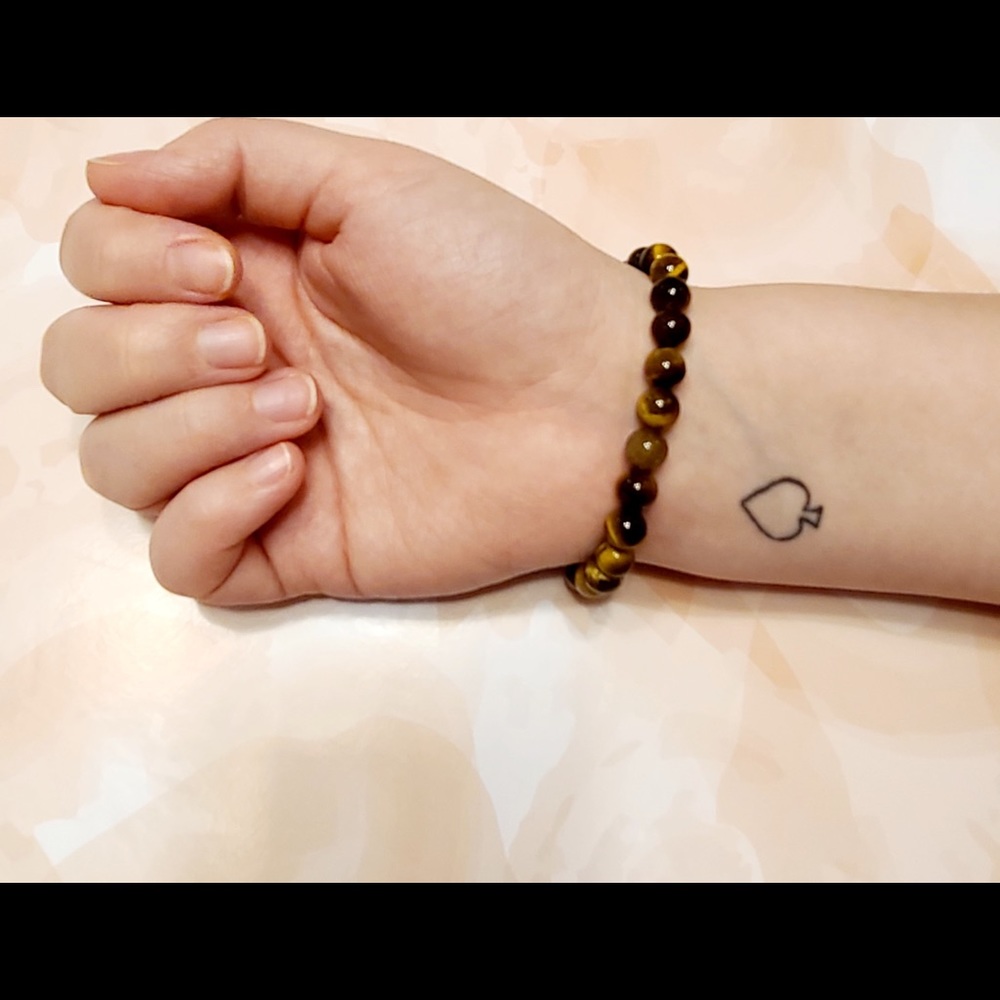 Yellow Tiger Eye Gemstone Bracelet - Picture 4 of 4